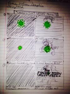 storyboard for the motion graphics teaser